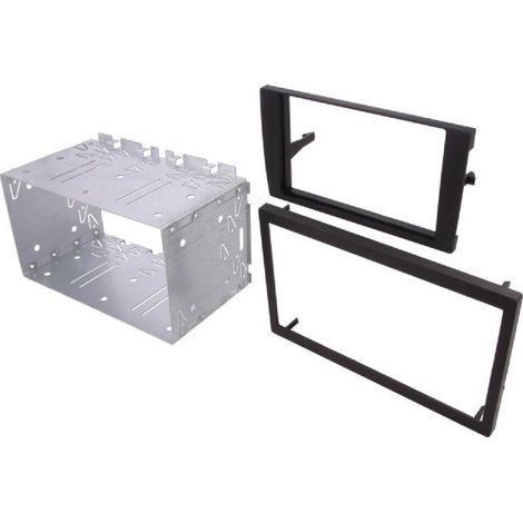 Kit 2DIN Autoradio KI224A compatible avec Audi A4 ap06 - Noir