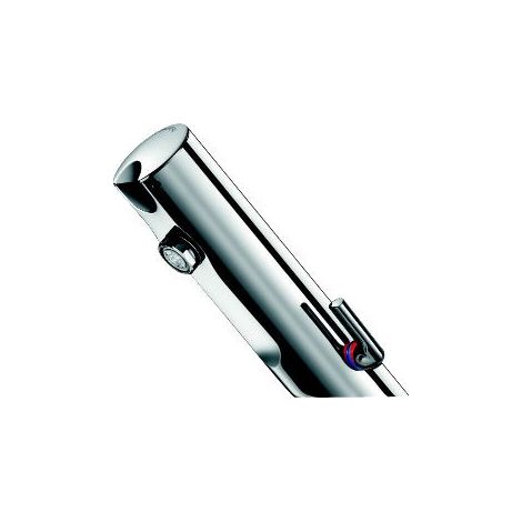 Delabie – Mitigeur électronique pour lavabo TEMPOMATIC MIX 4 – Détection infrarouge – Corps en laiton chromé – Brise-jet régulé 3L/min (1/9)