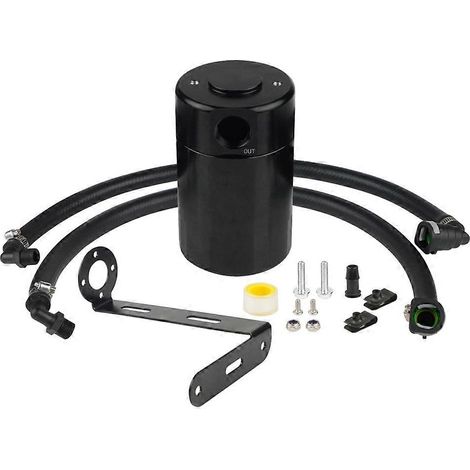 JLT Ölabscheider-Kit aus schwarz gefrästem Aluminium für Ford F-150 3.5 V6 Turbo Ecoboost (2015-2021). (1/5)