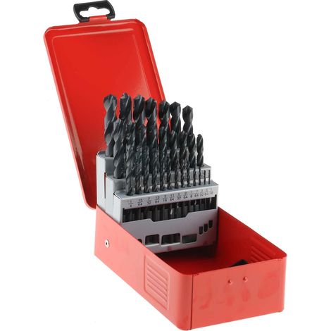 Coffret de forets RS PRO HSS-G 1/16pouce à 1/2pouce, 29 pièces ( Prix pour 1 ) (1/3)