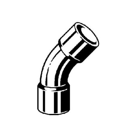 Raccord codo cobre Viega 95041 45 grados 35 mm