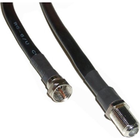 BeMatik - RG6U coaxial F mâle à F 2,5 m femmes (1/3)