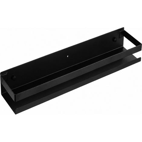 Étagère à épices murale en acier inoxydable, 50 cm, rangement de cuisine multifonctionnel (1/5)