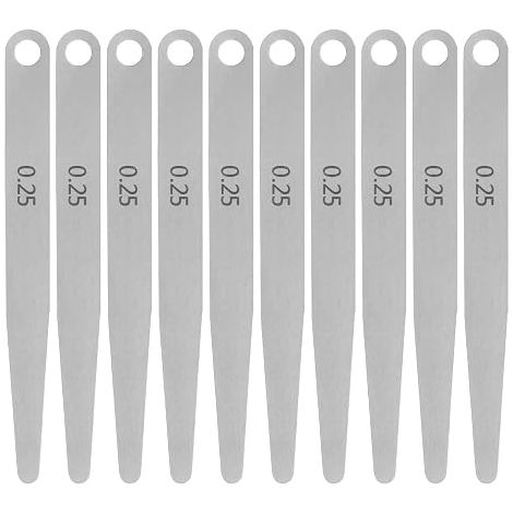 10pcs Probe Gauge 0.26mm Thickness Gauge 65MN Steel Metric Gap Measuring Tool Single Blade (1/5)