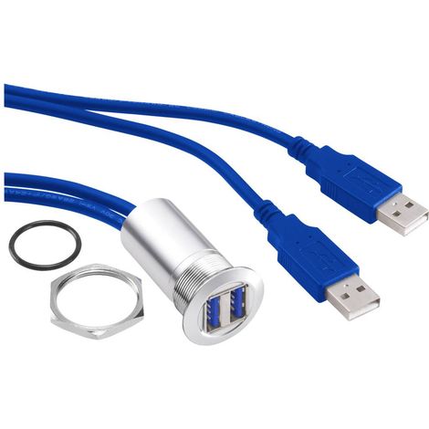 TRU COMPONENTS USB-13 Presa da pannello USB 3.0 Presa Contenuto: 1 pz. (1/2)