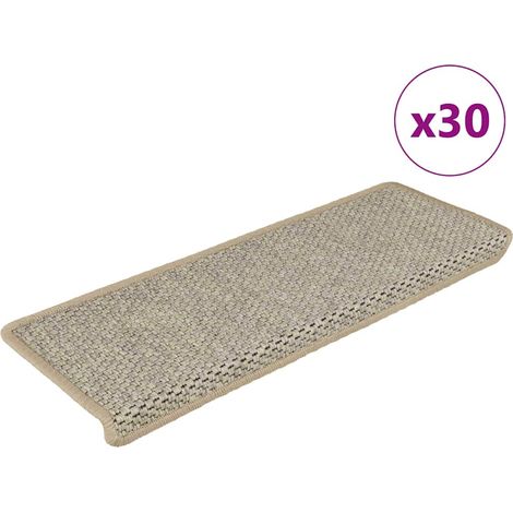 Stufenmatten Selbstklebend Sisal-Optik 30 Stk. 65x21x4cm Hellgrün