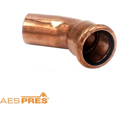 Curva 45° MF ø42 AESPRES in rame a pressare 681042451 (1/2)