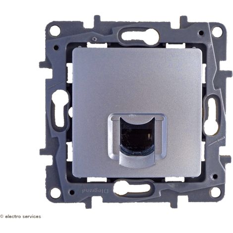 Prise RJ45 cat.6 FTP Legrand Niloe Finition: Argent