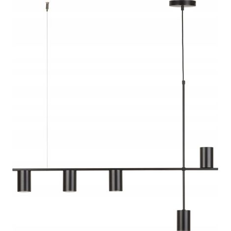 Sigma Vendo 5 Lámpara Colgante Negra 90 cm
