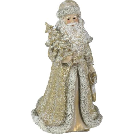 Babbo natale resina oro cm16,5x14h32 (1/2)