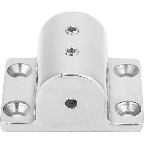embase rectangulaire en acier inoxydable pour tube de bateau, tube de bateau/tube à base carrée (25 mm)
