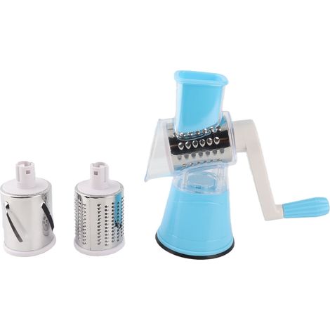 Râpe rotative 3 en 1 pour légumes, fromage et noix (bleue) (1/5)