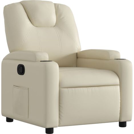 Maison Exclusive - Relaxsessel Creme Kunstleder