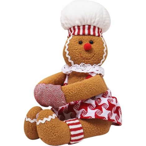Surmanteau de sapin en pain d'épices - Décoration de sapin en forme d'homme en pain d'épices rigolo, décoration de Noël en forme de pain d'épices embrassant pour sapin de Noël (1/5)