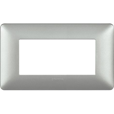 Bticino matix placca 504 4p Moduli silver AM4804MSL (1/5)