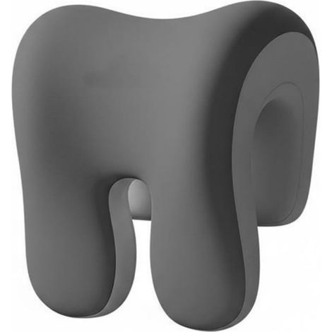 Office Pillow, Ergonomic Headrest Pillow, Rest Pillow, Chair Cushion, Memory Foam, Cervical Support, Soft Ventilated Cover, Grey, Double (1/5)