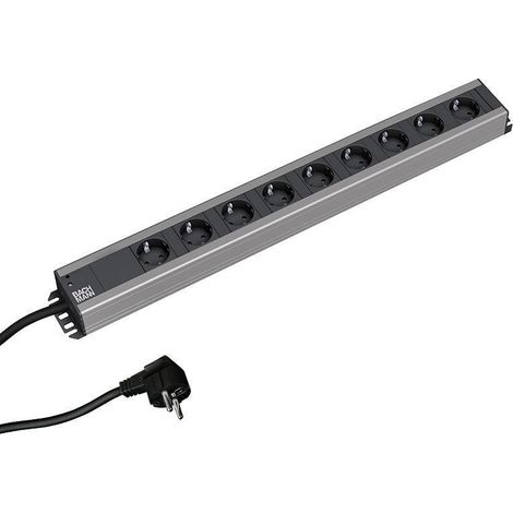 Bachmann Multiprise 9 prises noir et gris 2m