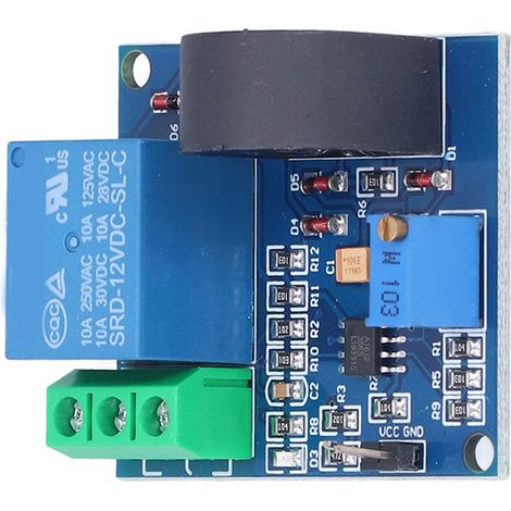 Module de détection de courant alternatif, module de protection par relais 12 V, sortie de protection contre les surintensités 5 A (1/5)