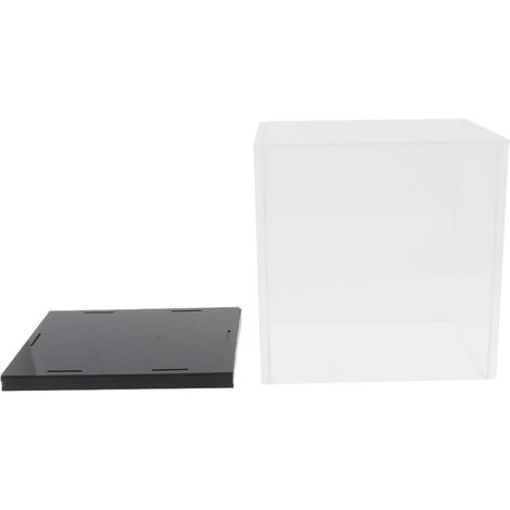 Vitrine en Acrylique Transparente pour Modèles de Figurines, Boîte Cube Lisse et Plate, Facile à Ranger, pour Décorations DIY et Rangement à Domicile (1/5)