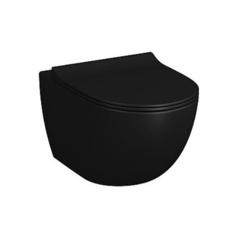 Vitra SENTO Cuvette seule RIM-EX (sans bride), 54cm noir mat (7748B083-0075) (1/3)
