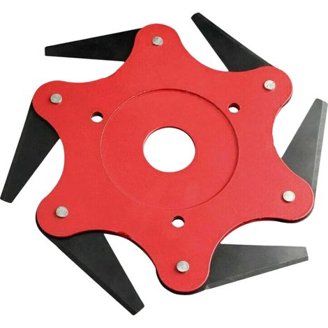 Cuchilla De Matorral - 6 Dientes - Para Cortacesped De Motor - Uso Exterior - 1 Unidad (1/5)