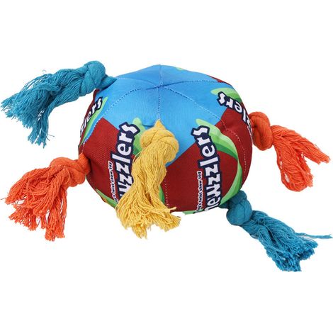 Balle reniflante interactive et colorée pour chiens et chats, avec couinement et résistance aux morsures. (1/4)