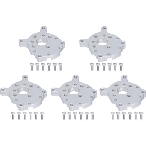 5 pièces Support en alliage d'aluminium pour moteur à engrenages, support de protection robuste avec vis de fixation (1/5)