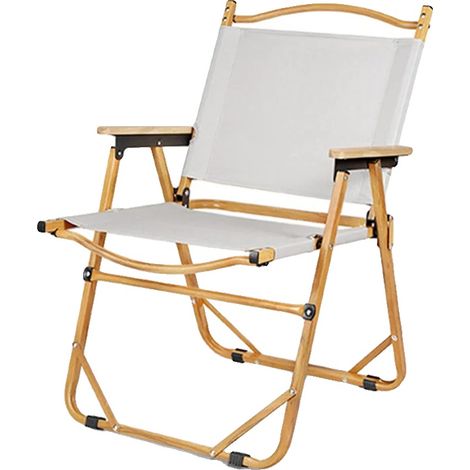 Chaise de Camping, Ultra-Légère, Montage Rapide, Kaki (1/2)