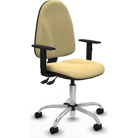 Piqueras y Crespo Elegante Bürostuhl Creme