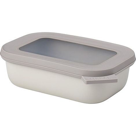 Bol Multifonction Rectangulaire - Boîte Conservation Alimentaire avec Couvercle - Convient comme Boîte de Hermétique pour le Réfrigérateur, Micro-ondes (1/4)