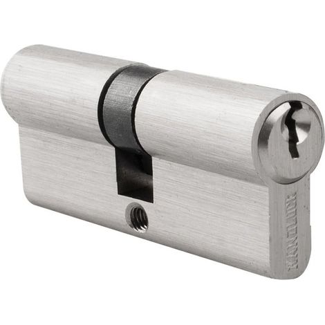 Cilindro a profilo europeo "R15" 35x35mm in ottone nichelato (include 3 chiavi dentate)