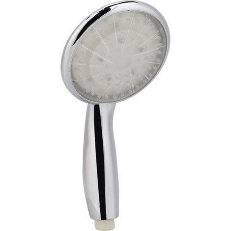 Tête de douche LED automatique 7 couleurs changeantes, forme ronde pour salle de bain, raccord G1/2 pouce (1/5)