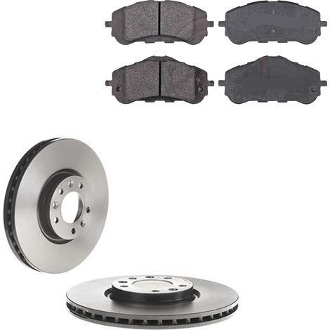KIT FRENI ANTERIORI compatibile con OPEL COMBO TOUR / LIFE (X19) - DISCHI + PASTIGLIE OEM: P 61 120 , P 61 116 , P 61 135 / 18179 /SOSTITUZIONE DIRETTA/BASSA POLVERE/SILENZIOSO (1/5)