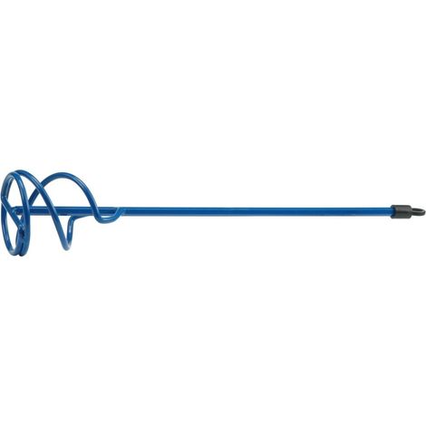 Vorel 09005 - Mezclador para morteros y pegamento, longitud de 410 mm, diámetro de 6,5 cm, ideal para mezcla de materiales en proyectos de construcción.