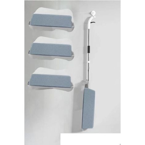 Balai vaporisateur en microfibre Lava Floor avec réservoir et 3 serpillères lavables pour la maison, la cuisine, le parquet et le stratifié（35cm）
