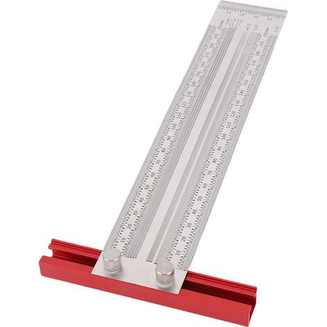 Équerres en T pour le traçage menuiserie, règle de perforée (1/5)