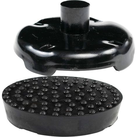 2 pièces Support en caoutchouc pour cric/plateforme élévatrice Bloc en caoutchouc Cric 4T Support en caoutchouc pour cric Adaptateur de coussin de cric pour siège (1/5)
