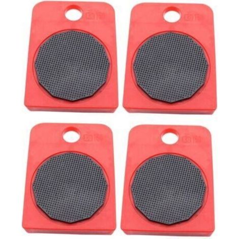 4 pièces Kit de Roulettes Pivotantes pour Meubles Lourds avec Patins Antidérapants Outils de Déplacement pour Réfrigérateurs Lits et Armoires Support Stable et Sécurité pour Sols (1/5)