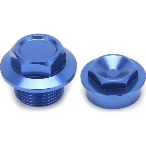 Écrou d'essieu de roue avant de moto M20x1, 5, 2 pièces, remplacement en aluminium pour 250-450 SXF 2015 Bleu (1/5)