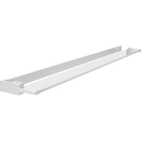 Etagère réglable sur cabine de douche à l'italienne 60-140 cm, blanc mat (1/2)