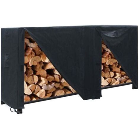 Support à bois de chauffage 96x24x42 pouces, couvercle anti-poussière pour cheminée extérieure de grande capacité, étanche 210D