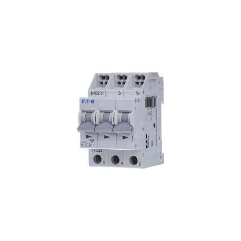 Interruttore miniatura Eaton PLI C16 3 poli nero