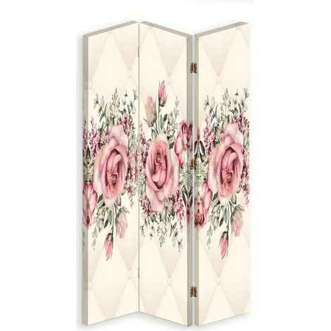 Paravento bilaterale 360, Rose in fiore - 110x170 (1/5)