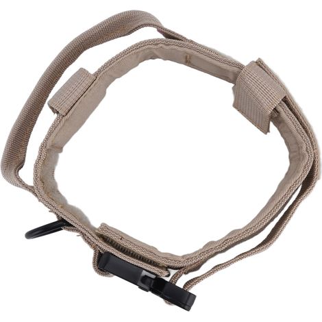 Taktisches Hundetrainingshalsband, Haustier-Halsleine, Militär-Halsband für große Hunderassen, khakifarben, Größe XL (1/5)