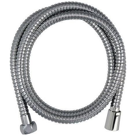 Flexible de douche - ROUSSEAU - Écrous métal anti-torsion - Réducteur de débit - Longueur 1m50 - Inox chromé double agrafage