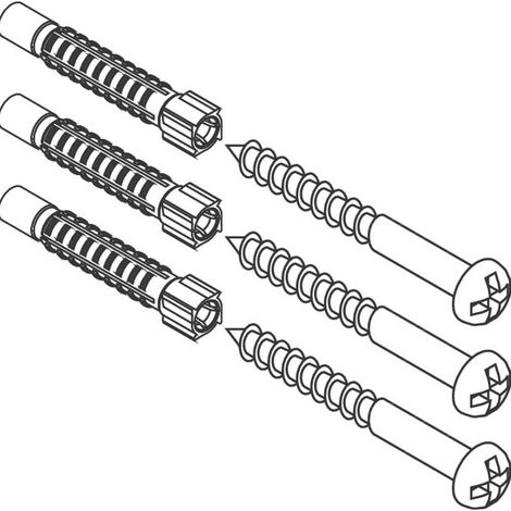 Hansgrohe Set de montaje (3 tornillos, 3 tacos), 94268000