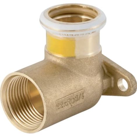 Geberit Mapress Gomito di raccordo in rame a 90° (gas), DN 12, 34731