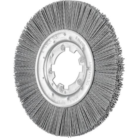 PFERD TOOLS Rundbürste ungezopft RBU Ø200x13x50,8 mm Bohrung SiC-Filament-Ø0,90 Korn 180 stationär (1/3)
