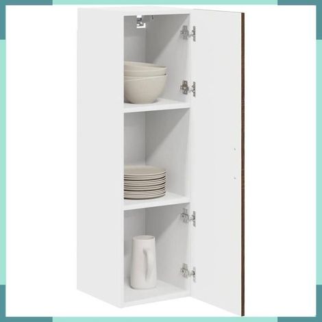 Armoire murale de cuisine - Kalmar - Chêne brun - 30 x 31 x 100 cm - Grand espace de stockage (1/5)