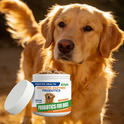 Granulés probiotiques doux pour chiens, adaptés à toutes les races, parfaits pour les soins quotidiens de votre chien – 200 g (1/5)